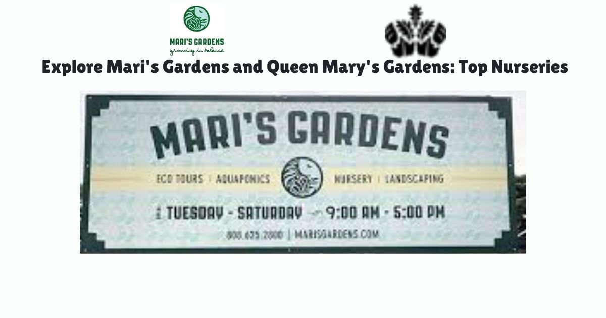 Explore Mari's Gardens and Queen Mary's Gardens Top Nurseries