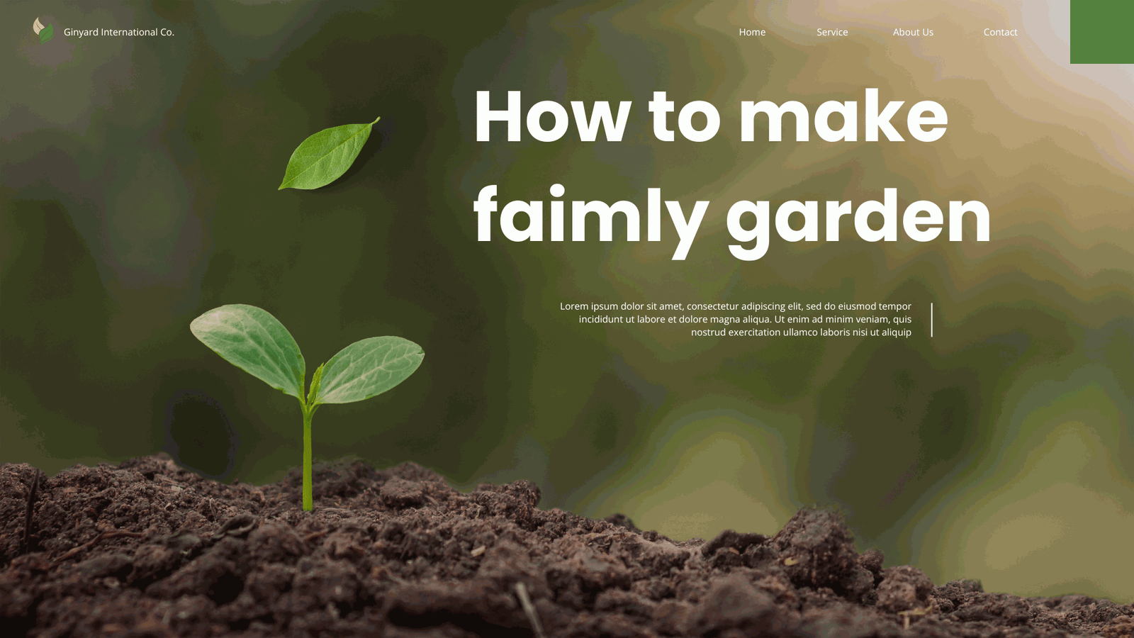 How to make faimly garden